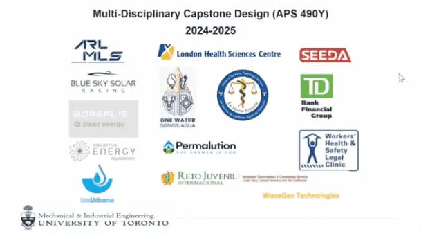 Multi-disciplinary Capstone Design (APS490)