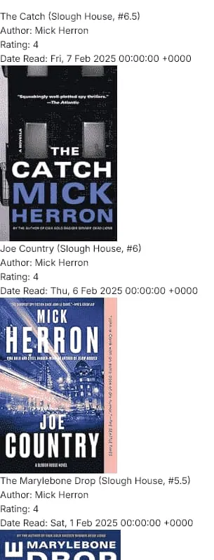 Using the Goodreads collection data in a component (unstyled)